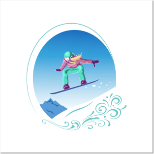 Snowboarder Posters and Art